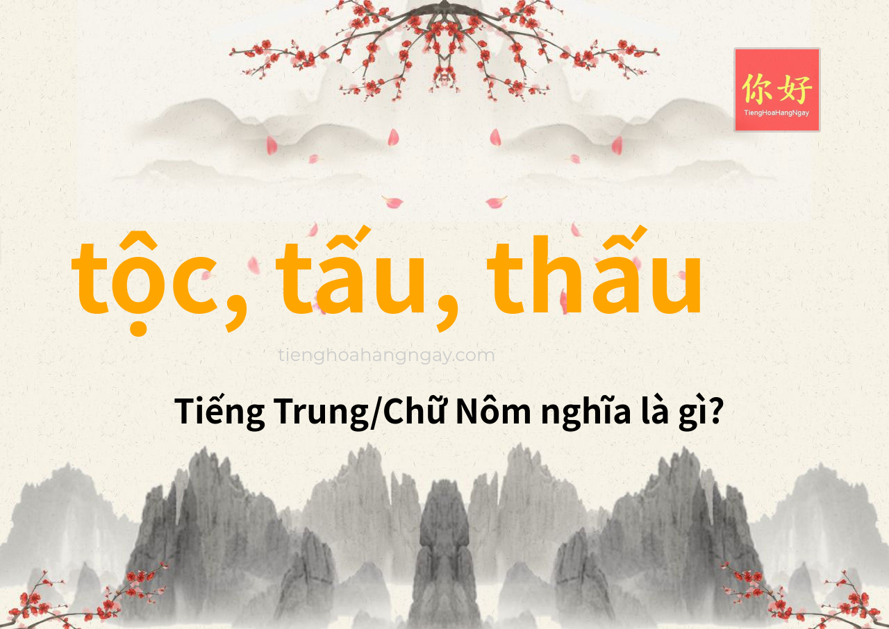 tộc, tấu, thấu tiếng Trung là gì?